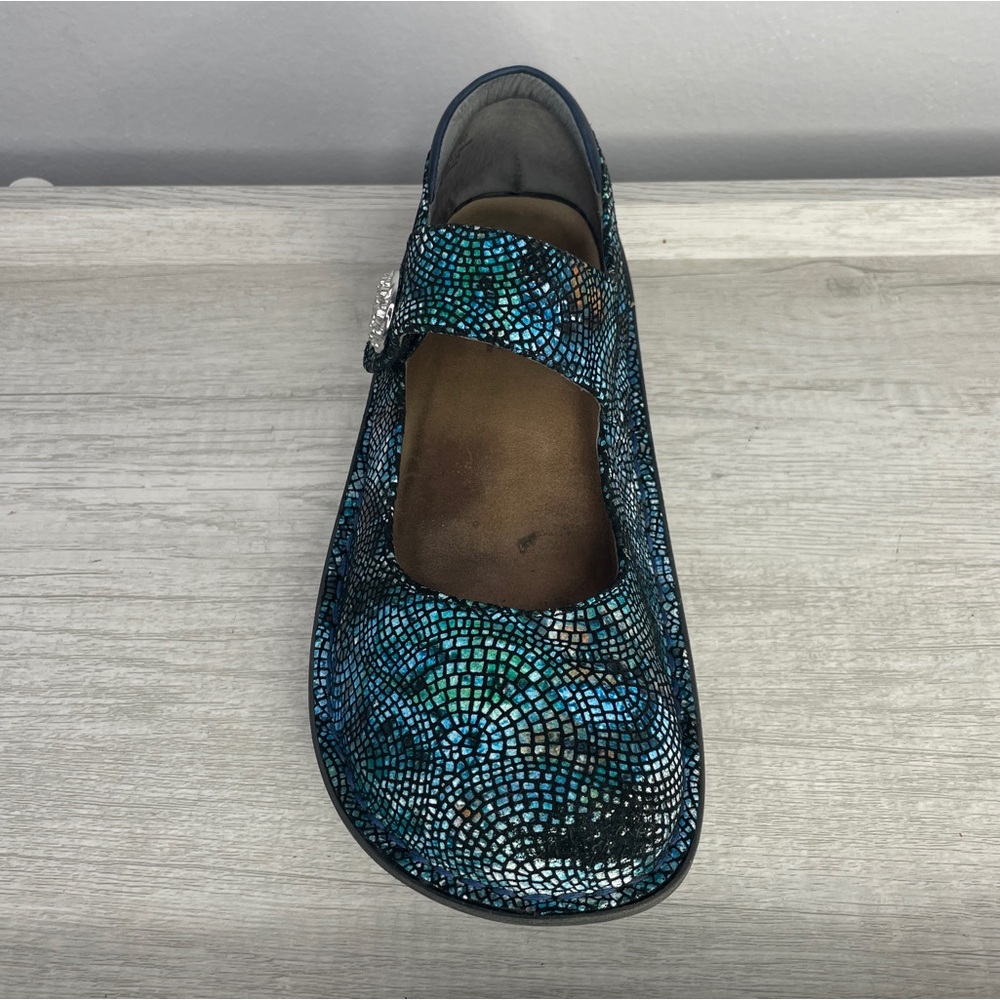 Alegria Paloma Fandamonium blue and green clogs size EU 40/ US 9.5-10 - Picture 6 of 15